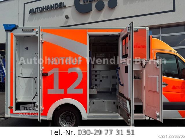 Camion de pompiers MERCEDES-BENZ Sprinter 516 CDI RTW WAS Koffer Fahrtrage+Sessel