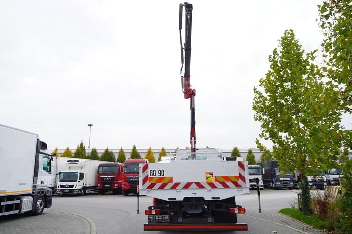 Široká strana s HDS Mercedes-Benz Arocs 1830 / Flatbed 16 EPAL / HDS Fassi