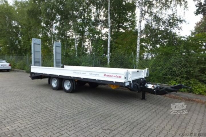 Low loader trailer Möslein TTT-11 6,20 Orange  Neuer Tandemtieflader