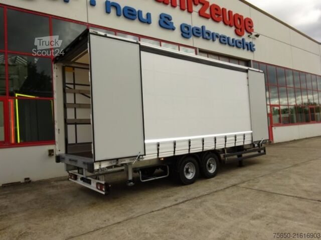 Open aanhangwagen met zeil Möslein TPW 105 D Schwebheim  Tandem- Planenanhänger Durchladen