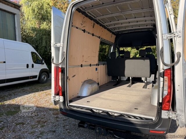 Furgón cerrado de techo alto y batalla larga Mercedes-Benz Sprinter 317 Mixto 5-Sitze.AHK-3,5t. ST