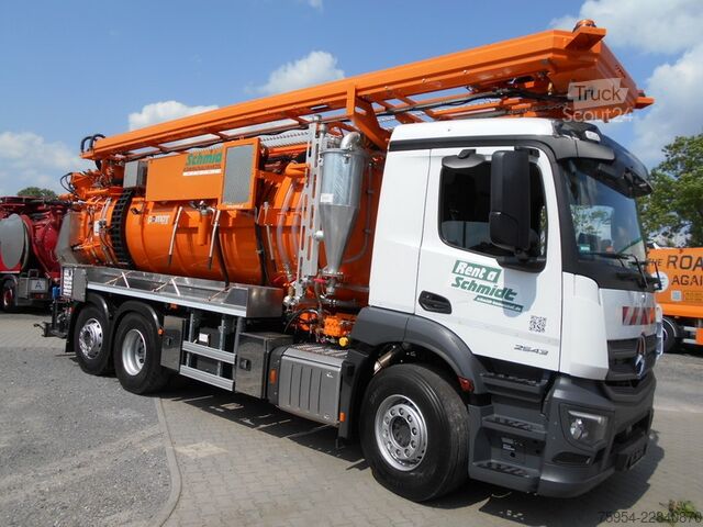 вакуумний автоцистерна Mercedes-Benz Actros 2543 L 6x2 / Pontos 14 piston