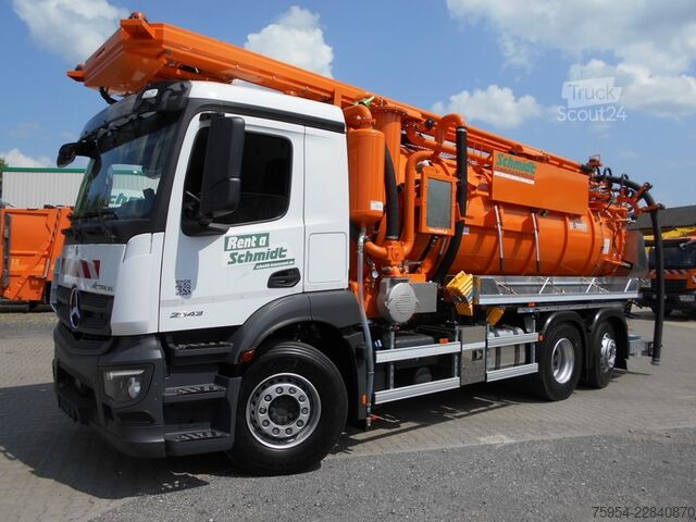 вакуумний автоцистерна Mercedes-Benz Actros 2543 L 6x2 / Pontos 14 piston
