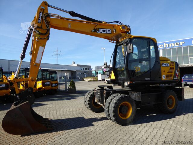 Mobile excavators JCB JS145W Plus mit ZF-Achsen