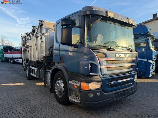 Kipper LKW Scania B4X2 Edelstahlkipper für Tierkörperbeseitigung Kran MKG