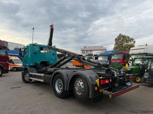 Abrollkipper SCANIA G450 6x2*4 Meiller ACC Retarder 221tkm Original!