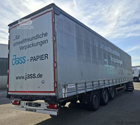 Åpen semitrailer med presenning SCHMITZ CARGOBULL 3-Achs Mega Varios Hubdach Edscha Liftachse