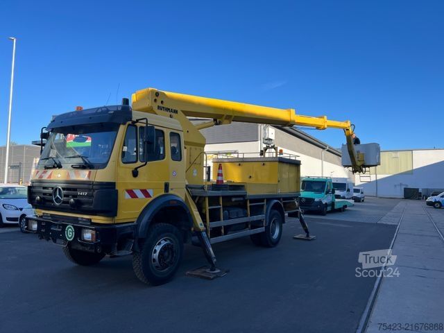 Platformă de lucru montată pe camion MERCEDES-BENZ SK 1417 4x4 Ruthmann T250