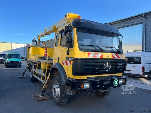 Platformă de lucru montată pe camion MERCEDES-BENZ SK 1417 4x4 Ruthmann T250