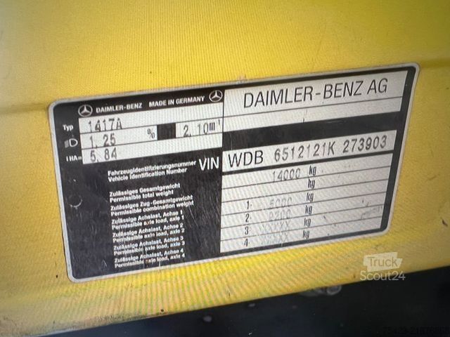 Platformă de lucru montată pe camion MERCEDES-BENZ SK 1417 4x4 Ruthmann T250