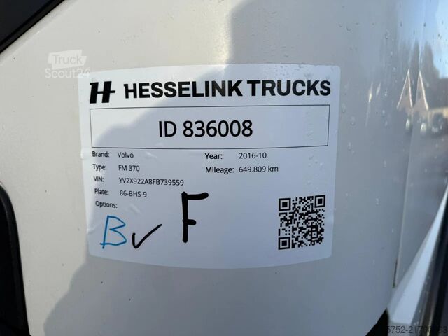 Standart-SZM Volvo FM 370 Globetrotter 649.809KM NL Truck APK/TUV ...