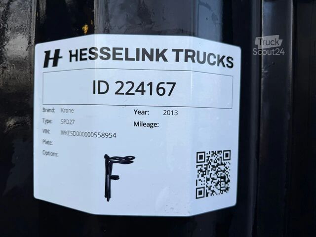 Stumdomi tentai Krone SD Schuifzeilen/Schuifdak BPW 2 Opbergkist Rese...