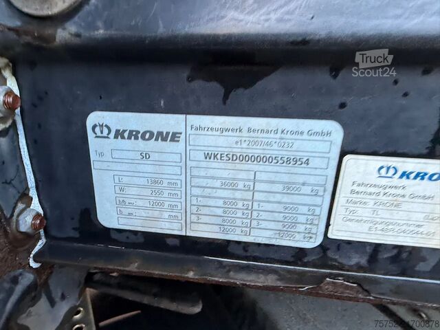 Stumdomi tentai Krone SD Schuifzeilen/Schuifdak BPW 2 Opbergkist Rese...