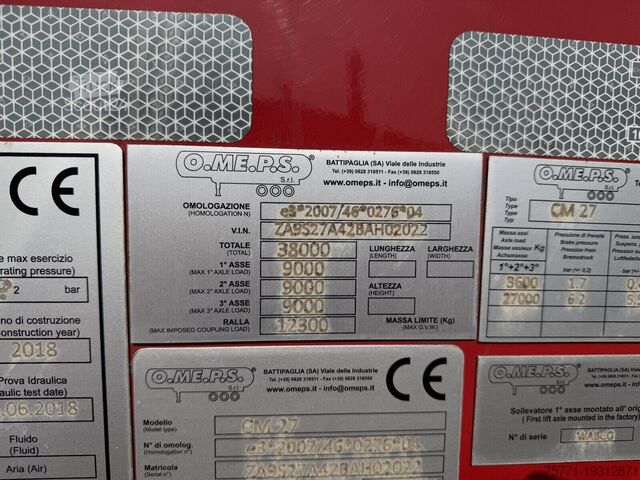Cisternă  O.ME.P.S. SILOS CM27 3-OSIOWY NACZEPA CYSTERNA ...