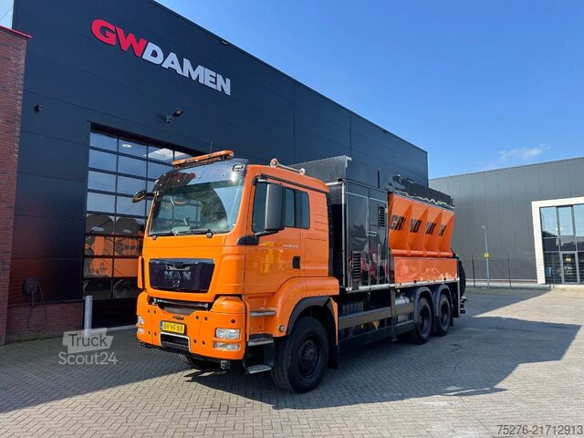 Veículo de aspiração MAN TGS 26.480 6x6 RSP 8 m3 Saugbagger
