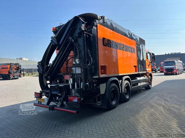 Veículo de aspiração MAN TGS 26.480 6x6 RSP 8 m3 Saugbagger