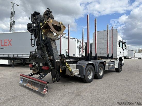 Φορτηγό μεταφοράς ξυλείας MAN TGS 33.510 BL 6X4, INTARDER, HOLZTRANSPORTER, LIV 120Z