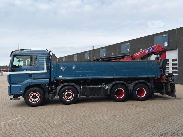 Jeřáb na nákladním automobilu MAN TGS 35.510 8X4