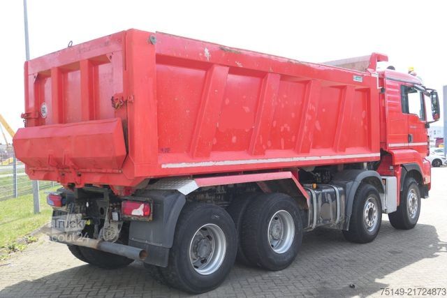 Саміоскид MAN 41.510 TGS 8x4, Stahl, 17m³, Klima, Navi, 113tkm