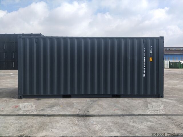 Scheepscontainer one Way Seecontainer / 20 Fuß / RAL 7016 Containerlager / Anthrazit