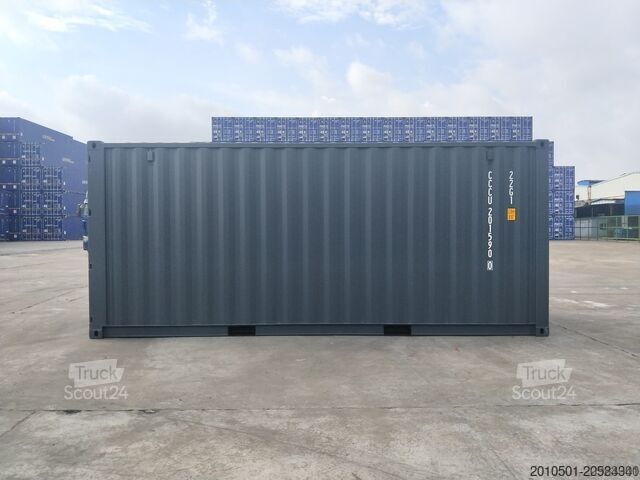 Scheepscontainer one Way Seecontainer / 20 Fuß / RAL 7016 Containerlager / Anthrazit