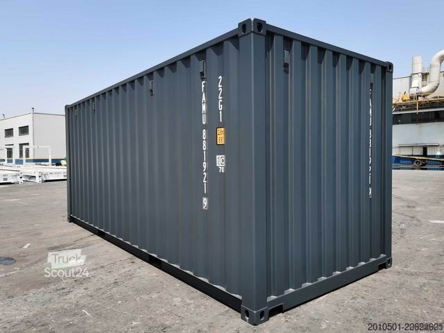 Scheepscontainer one Way Seecontainer / 20 Fuß / RAL 7016 Containerlager / Anthrazit