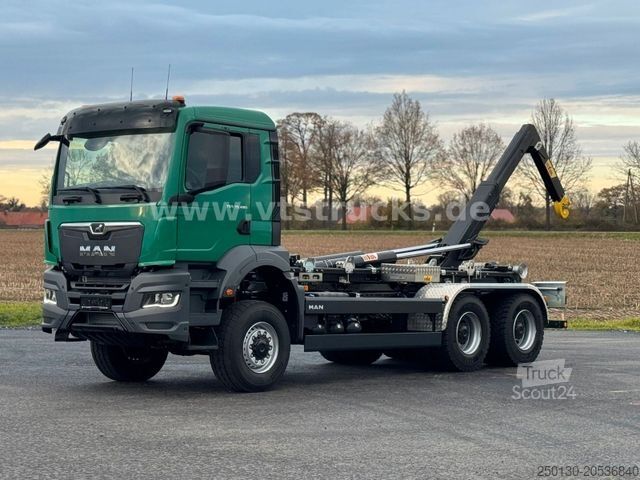 Φορτηγό γερανός roll-off MAN TGS 33.480 6x6 BL HYVA-Abrollkipper *NEU*