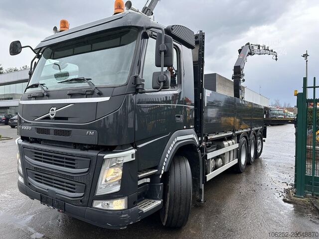 Lastplattform Volvo FM 460 8x4 TRIDEM + CRANE HIAB 192 E-5 X HIPRO ...