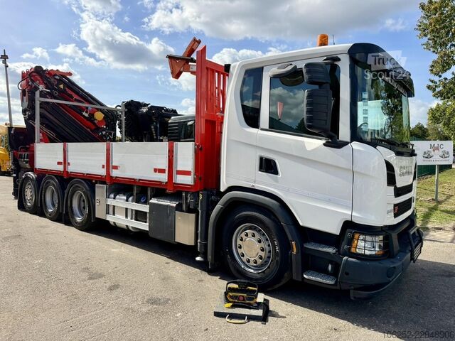 Læsseplatform Scania G410 8x4 PRITSCHE + KRAN 34m! EFFER 685/6S-JIB ...