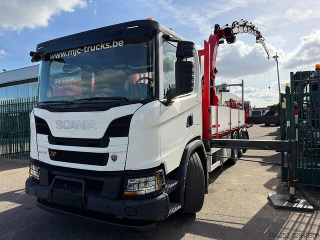 Læsseplatform Scania G410 8x4 PRITSCHE + KRAN 34m! EFFER 685/6S-JIB ...