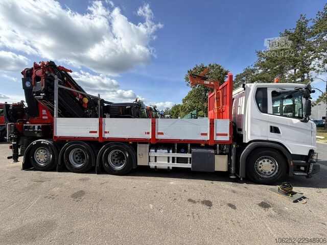 Læsseplatform Scania G410 8x4 PRITSCHE + KRAN 34m! EFFER 685/6S-JIB ...