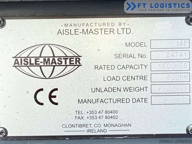 Wózek widłowy do wąskich korytarzy Combilift AISLE MASTER 15E NEW BATTER TRIPLEX 6500