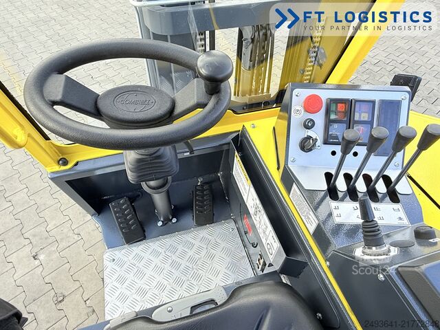 Wózek widłowy czterokierunkowy Combilift CB2500 GAS TRIPLEX 4900 FORK POSITIONER