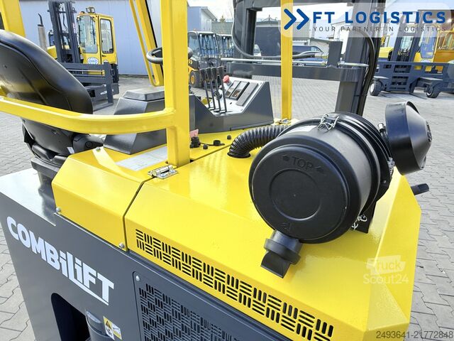 Wózek widłowy czterokierunkowy Combilift CB2500 GAS TRIPLEX 4900 FORK POSITIONER