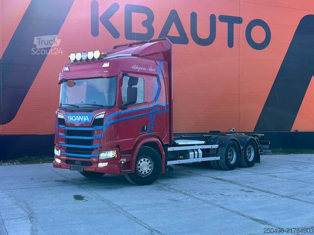 Chassihytt Scania R 650 6x4 HYDRAULICS / RETARDER / CHASSIS L=720...