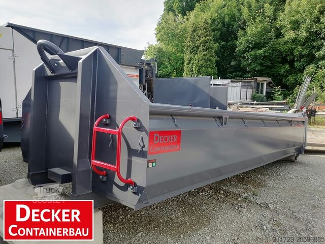 Conteneur roulant Decker Containerbau Abrollcontainer, Bayernbox, Pendelklappe