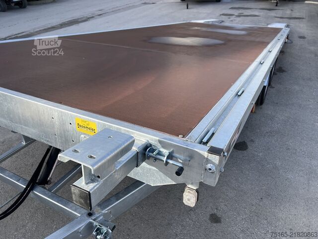 Rimorchio a piattaforma e trasportatore universale Pongratz AT-SO 6000/25 T-K-Plateau Autotransporter