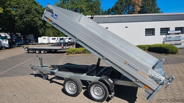 Tresidet tipphenger SARIS Rückwärtskipper 306x170x30cm Anhänger 2000kg zGG