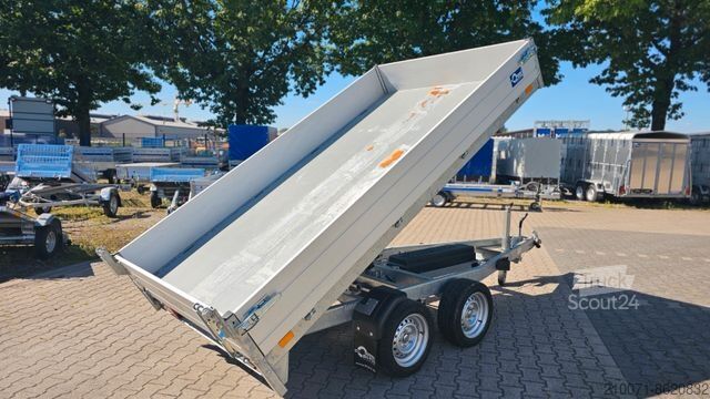 Tresidet tipphenger SARIS Rückwärtskipper 306x170x30cm Anhänger 2000kg zGG