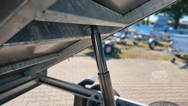 Tresidet tipphenger SARIS Rückwärtskipper 306x170x30cm Anhänger 2000kg zGG