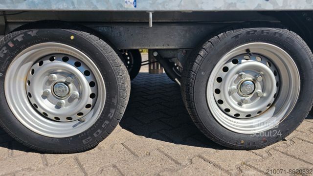 Tresidet tipphenger SARIS Rückwärtskipper 306x170x30cm Anhänger 2000kg zGG