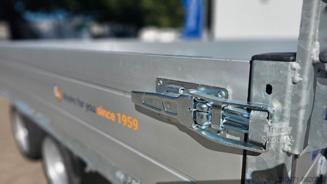 Tresidet tipphenger SARIS Rückwärtskipper 306x170x30cm Anhänger 2000kg zGG