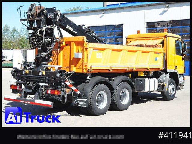 Кран-манипулятор на шасси грузовика MERCEDES-BENZ 3344 MP3 Actros 6x4 Meiller Jonsered 1300 RS