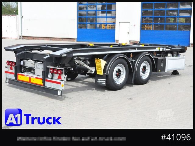 Remolque roll off HUEFFERMANN HTAR 18.65, Tandem, oben gekuppelt,