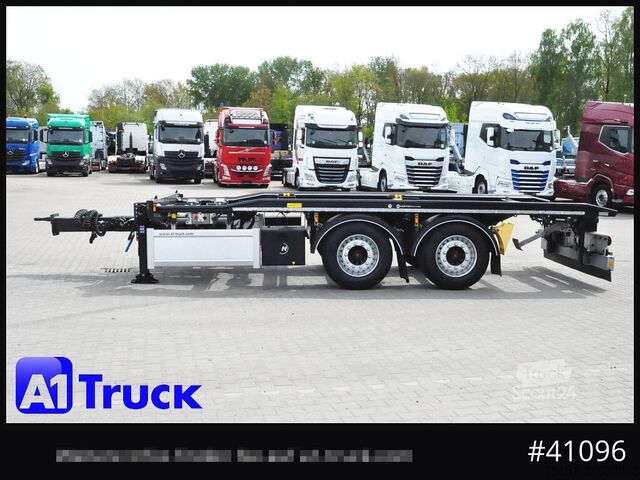 Remolque roll off HUEFFERMANN HTAR 18.65, Tandem, oben gekuppelt,