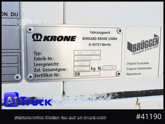 Výměnná nástavba s boxovou konstrukcí KRONE 2x  Wechselbrücke 7,82, 2680mm Innenhöpestock