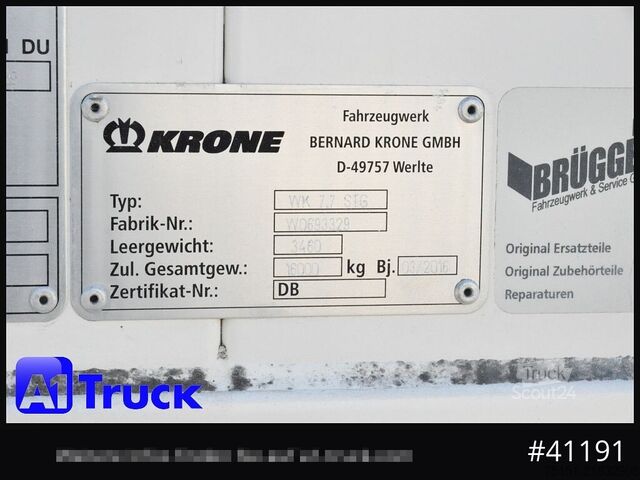 Výměnná nástavba s boxovou konstrukcí KRONE 2x  Wechselbrücke 7,82, 2680mm Innenhöpestock