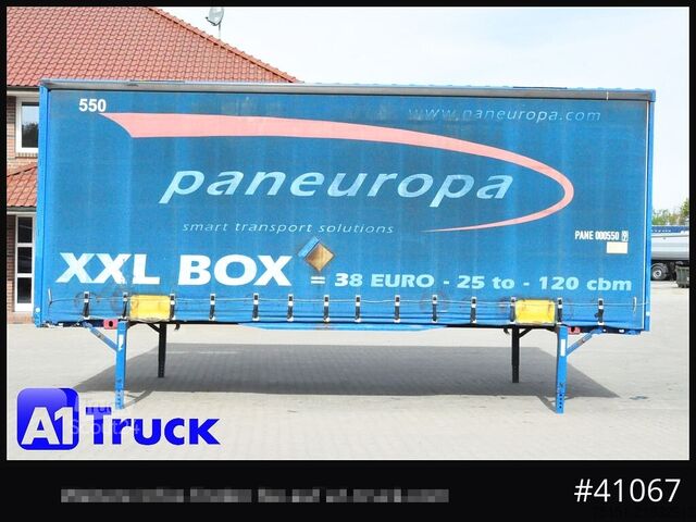 Cserélhető felépítmény platóval és ponyvával KRONE Wechselbrücke Jumbo BDF 7,82, Code XL,