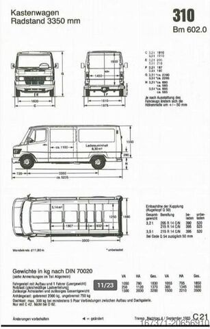 Dostavni kombi Mercedes-Benz 310 KA | BENZINE | IDEAAL ALS CAMPER | ALS NIEU...