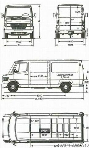 Dostavni kombi Mercedes-Benz 310 KA | BENZINE | IDEAAL ALS CAMPER | ALS NIEU...